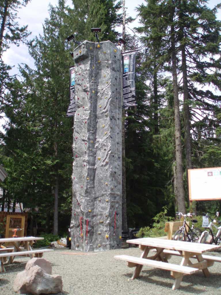 Outdoor Drop-A-Rock Climbing tower