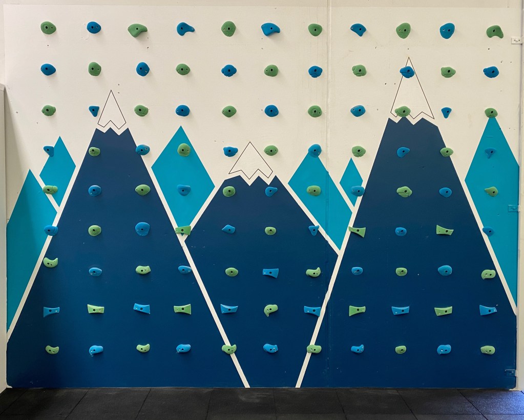 Children's therapy climbing wall